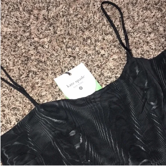 🆕Kate Spade X Target Ruffled Tiered Sleeveless Midi Dress Black Sz M | NWT - Picture 5 of 9